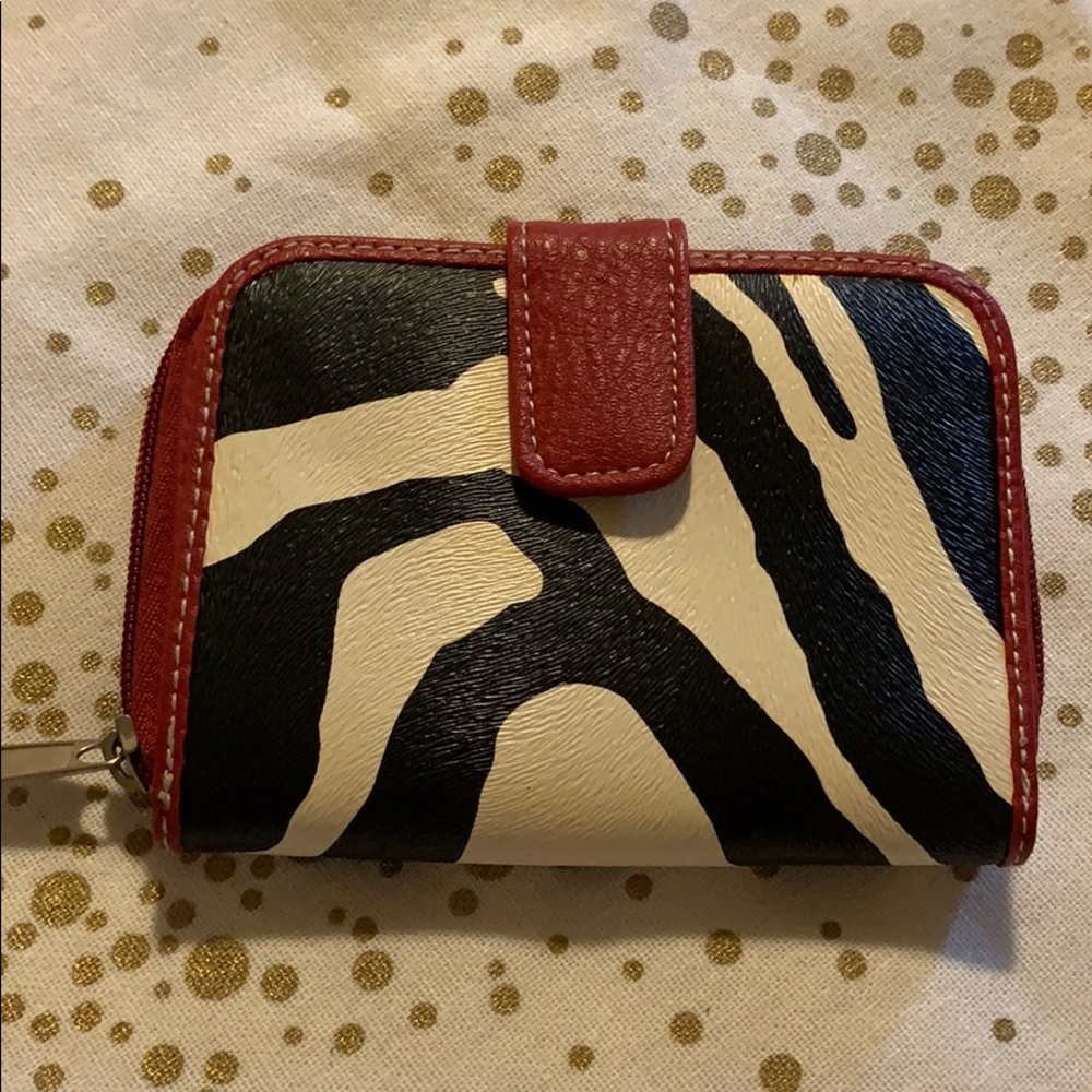 Attention Zebra Print Bifold Wallet - image 1